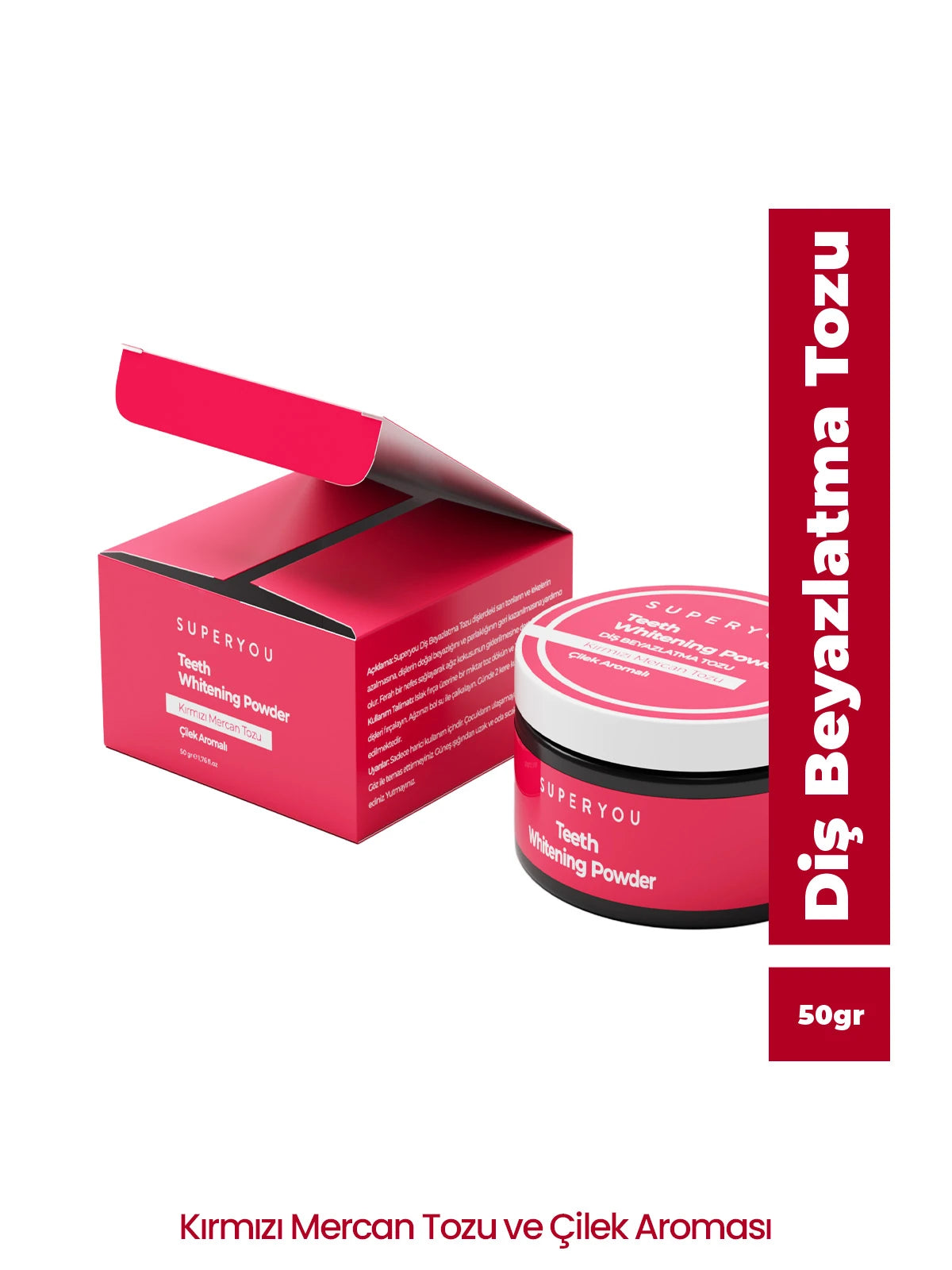 Kırmızı Mercan Tozu - 50gr